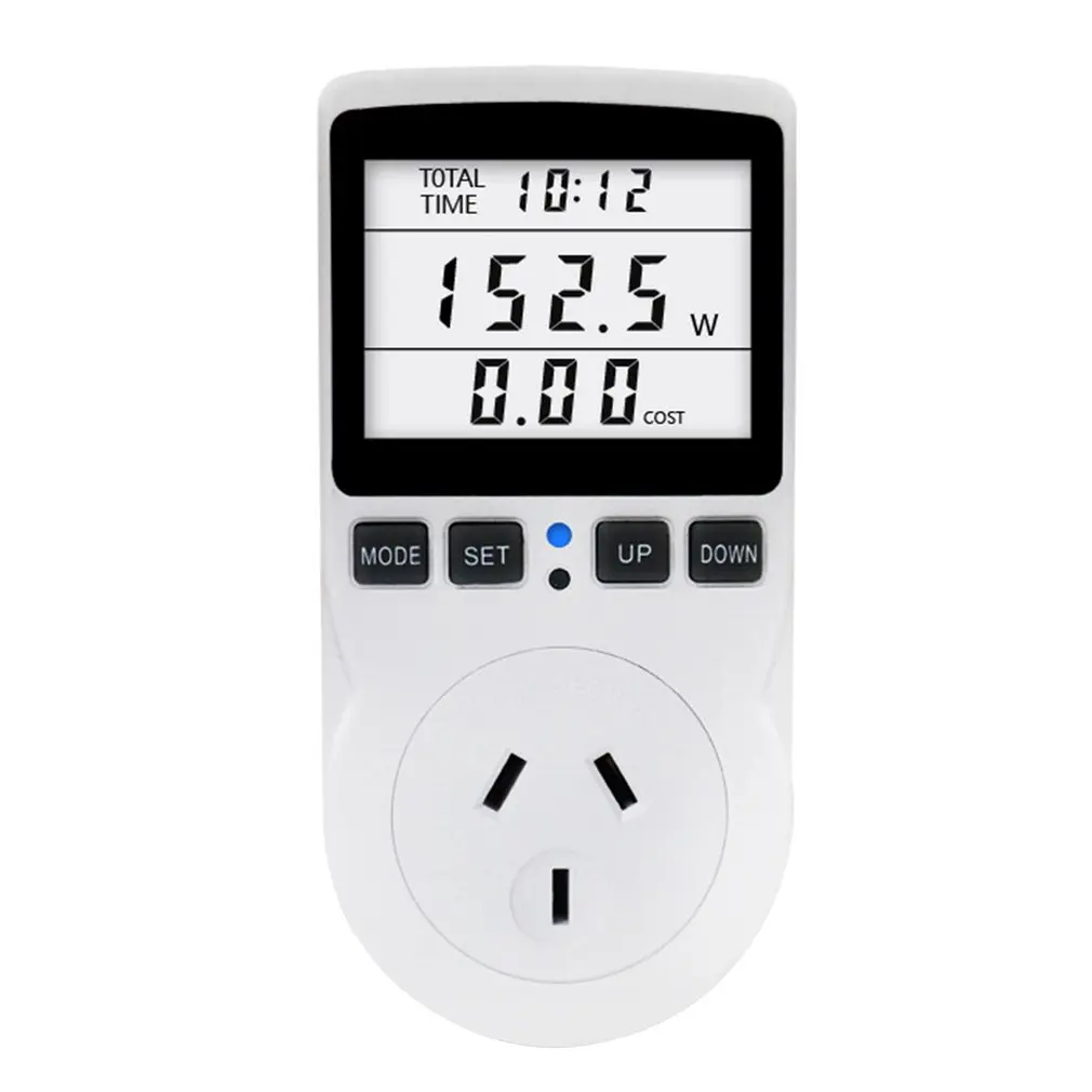 

Power Meters Digital Wattmeter Energy Meter Watt Monitor Electricity Cost Measuring Socket Analyzer With Backlight