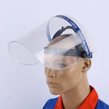 

Anti-Saliva Dustproof Mask Transparent PVC Safety Face Shields Screen Spare Visors Head Face Respiratory tract Protection masque