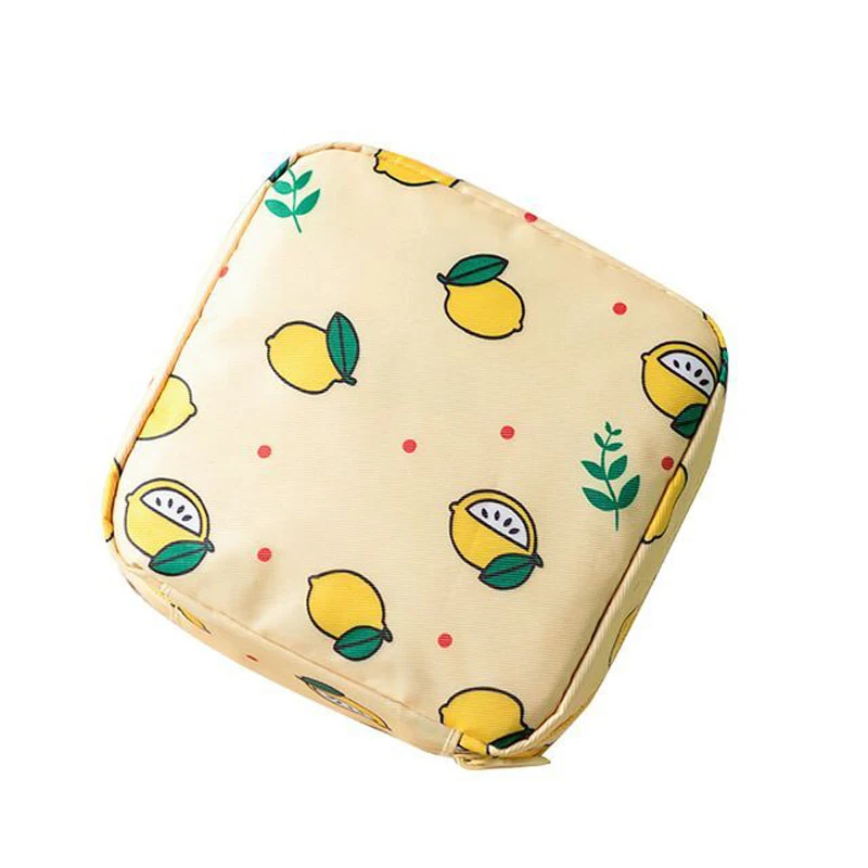 yellow Подгузник для девочек, сумка для хранения гигиенических салфеток, чехол для кредитных карт, холщовые гигиенические прокладки, посылка, сумки, кошелек для монет, органайзер для ювелирных изделий - Цвет: yellow