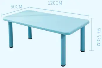 

120*60cm Durable 6 beam Children table Adjustable height kindergarten desk