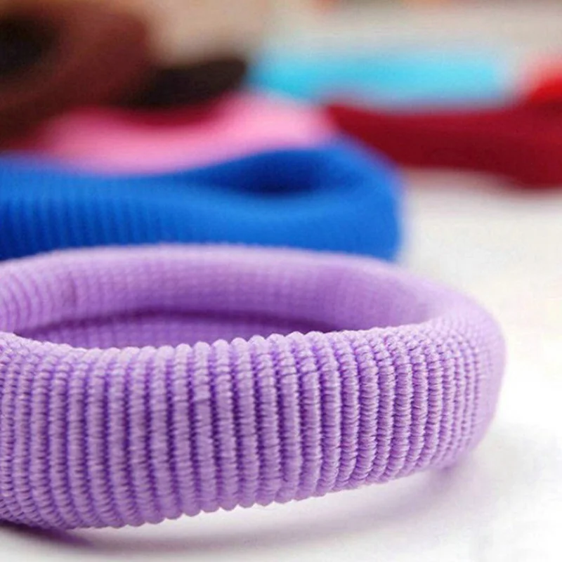 48 шт./упак. высокого качества детские эластичные повязки для волос для девочек модные бесшовные полотенца кольцо головной убор с фабрики