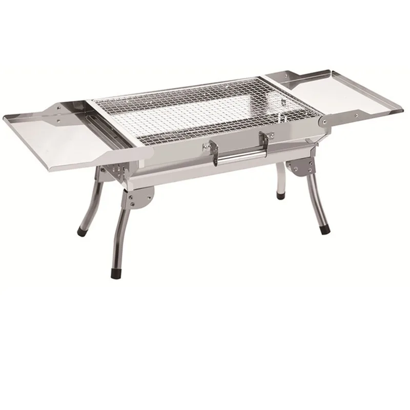 Barbecue Pliant 430 – Petit Grill Portable En Acier Inox – Idéal Camping