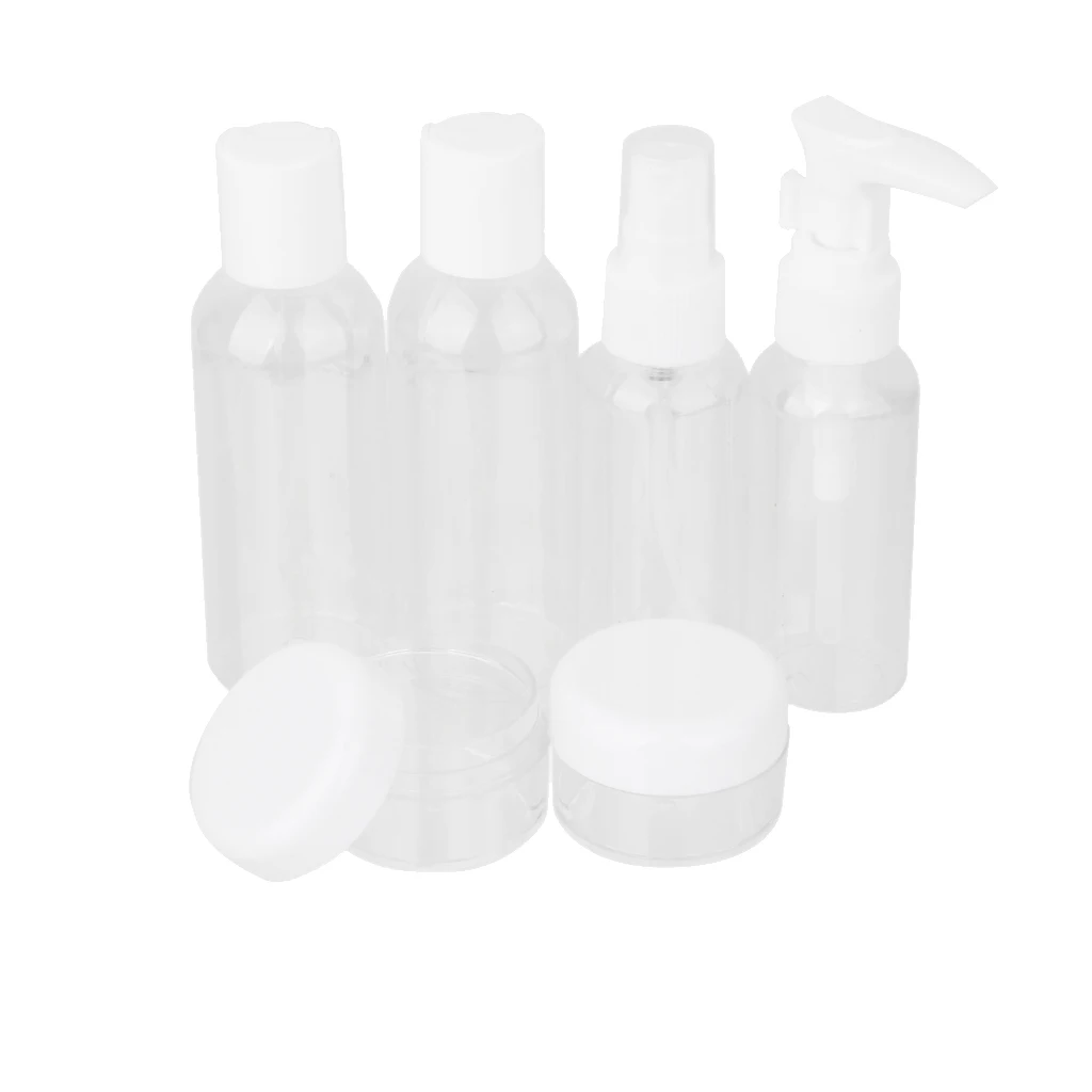 6Pcs Mini Outdoor Travel Wash Cosmetic Perfume Atomizing Spray Bottle
