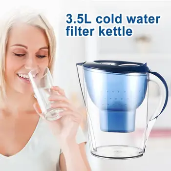 

3.5L Portable Home Activated Carbon Kitchen Cold Water Filter Purifier Kettle