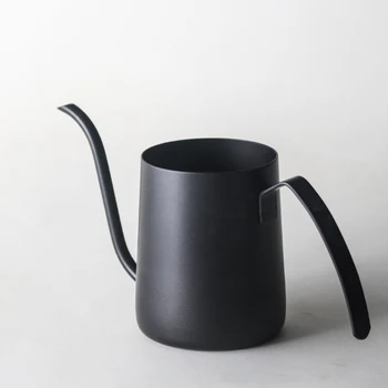 

Black Metal Coffee Pot Mug Camping Brewing Espresso Coffee Gooseneck Kettle Portable Cafetiere Electrique Coffeeware EA6KFH