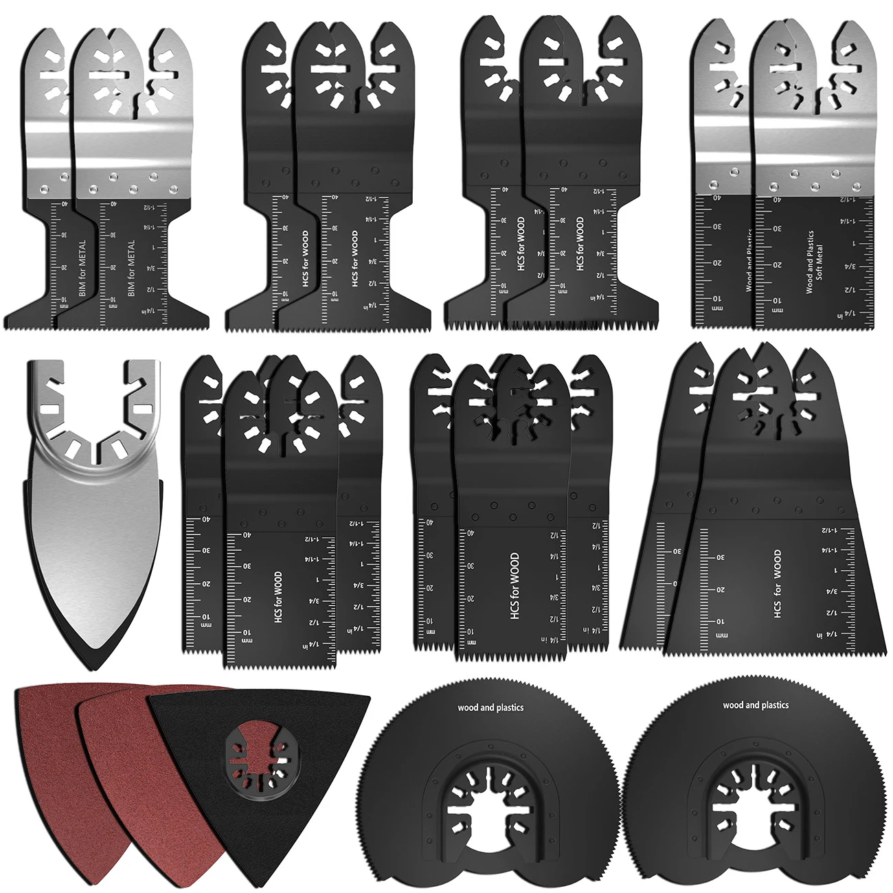 

40pcs Oscillating Multi Tool Saw Blades For Renovator Power Tools as Fein Multimaster,Dremel,Electric tools Accessories