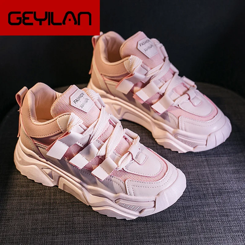 Women Chunky Sneakers Harajuku Women Vulcanize Shoes Platform Sneakers Fashion Women Shoes Women Flats Sneakers Shoes Dad Shoes
