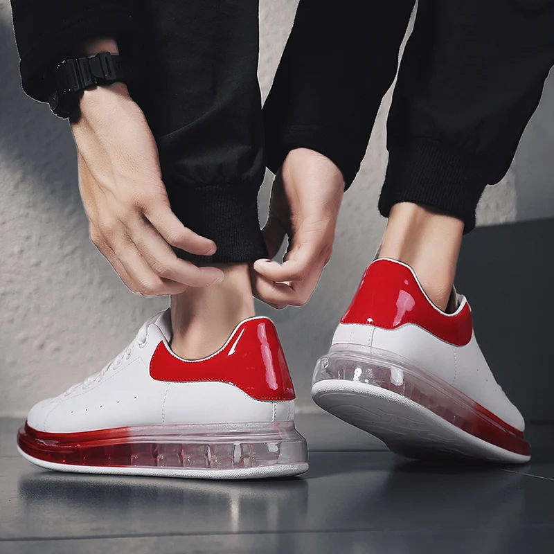 JUNSRM/Новинка года; мужские кроссовки; sapatenis masculino; обувь для мужчин; уличные кроссовки; белые беговые кроссовки на платформе; zapatos hombre