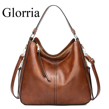 

Glorria 2020 Leather Handbags Women Famous Brands Shoulder Bag Women Large Capacity Travel Bag Ladies Tote Crossbody Bags Bolso