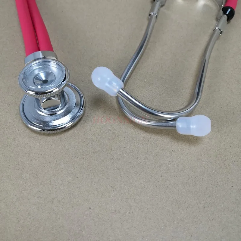 Portable stethoscope storage box red Stethoscope double-sided stethoscope pediatric double-sided