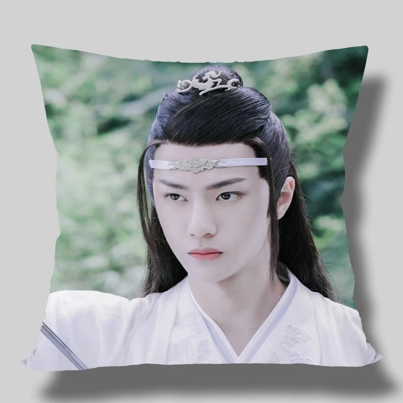 Квадратные наволочки chenqingling Lan wangji Wang Yibo на заказ чехлы молнии индивидуальная