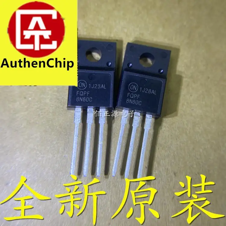 

10pcs 100% orginal new in stock FQPF8N60C in-line TO-220 N-channel 600V 7.5A MOS tube field effect tube