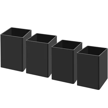 

Acrylic Pen Holder 4 Pack, Clear Desktop Pencil Cup Stationery Organizer for Office Desk, Office Pen Holder Set