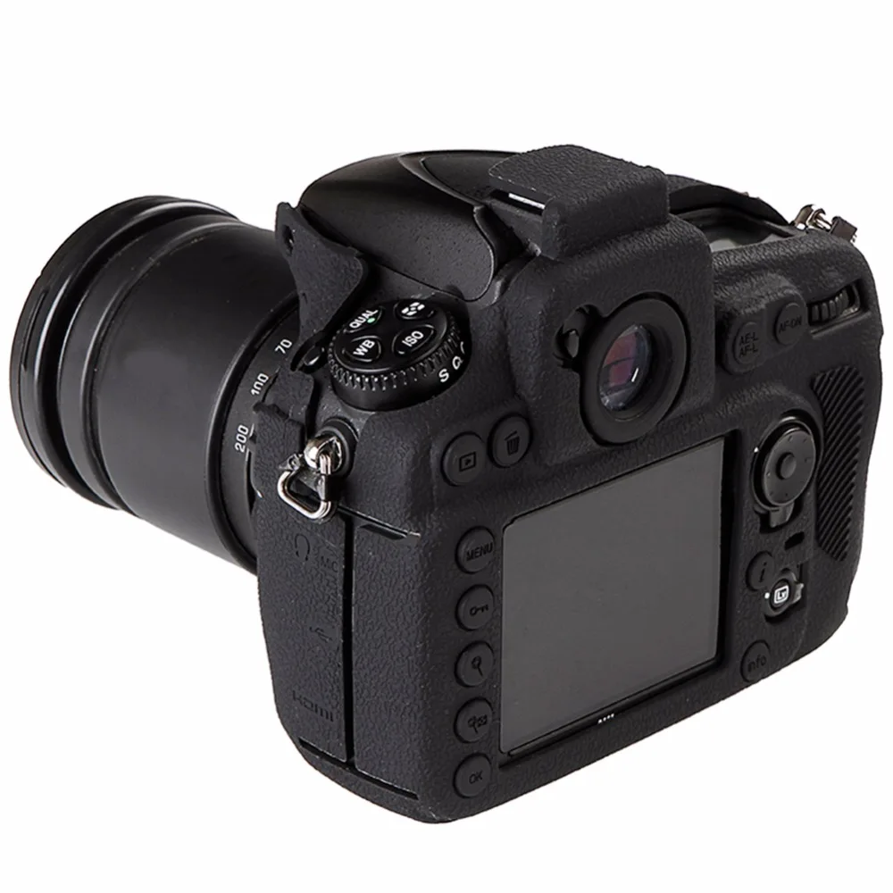 Высококачественный чехол для камеры Nikon D810, мягкий силиконовый защитный чехол черного цвета