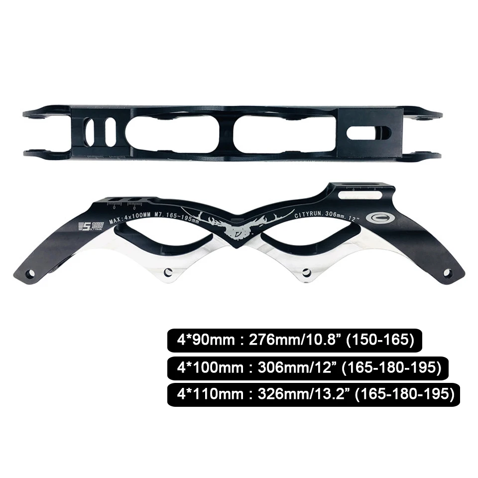 Inline Speed Skating Frame Cityrun Chassis For Skate Boot 4x90 100