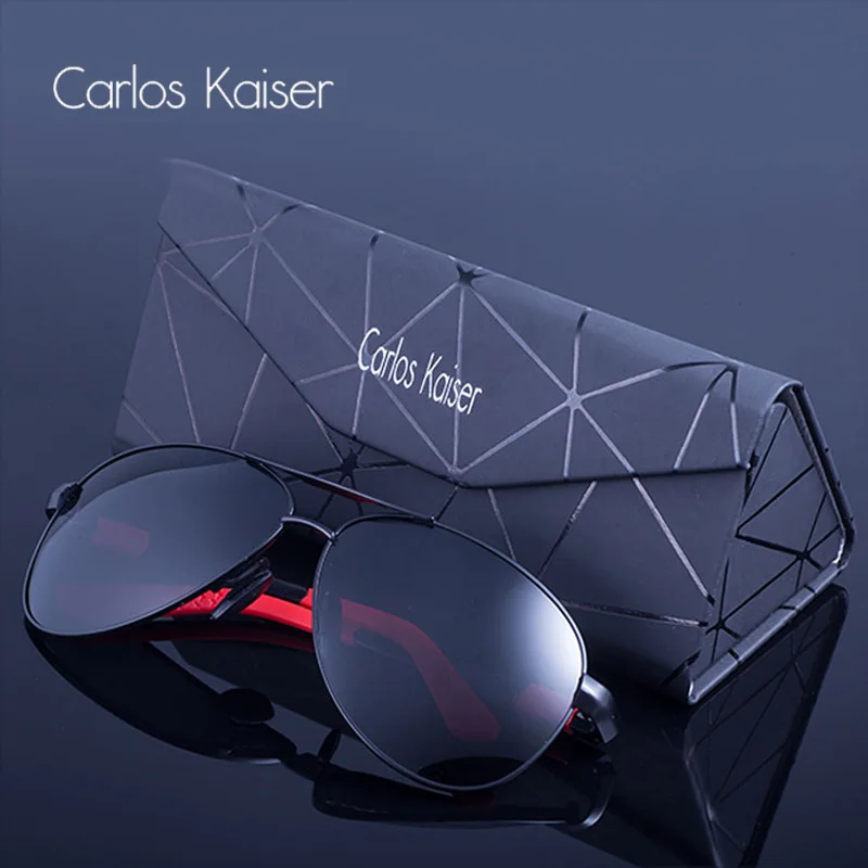 

Carlos Kaiser Fashion Men Glasses Hot Style sunglasses Polarized UV400 Protection Driving Sun Glasses
