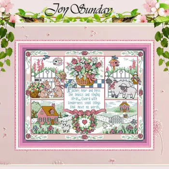 

The Gift of God Pattern Counted Cross Stitch 11CT 14CT Cross Stitch Set Wholesale Cartoon Cross-stitch Kit Embroidery Needlework