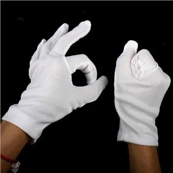 

Hot Selling Newest Halloween Jazz Dance Magician Glove Street Dance White Glove Props Clown Performance Glove Party Supplies