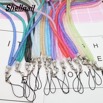 

Shellnail Mobile Phone Straps Multi-function Hanging Neck Net Rope Long Lanyard for iPhones Keys USB Cell Phone Crystal Lanyard