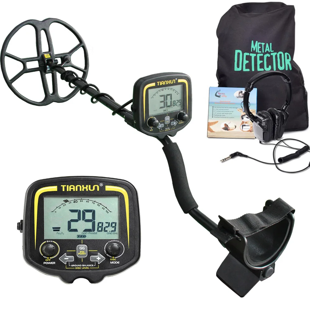 US $132.80 TIANXUN 12 Inch Bigger Coil TX850 Portable High Sensitivity Underground Metal Gold Detector Hunter Finder LCD Display