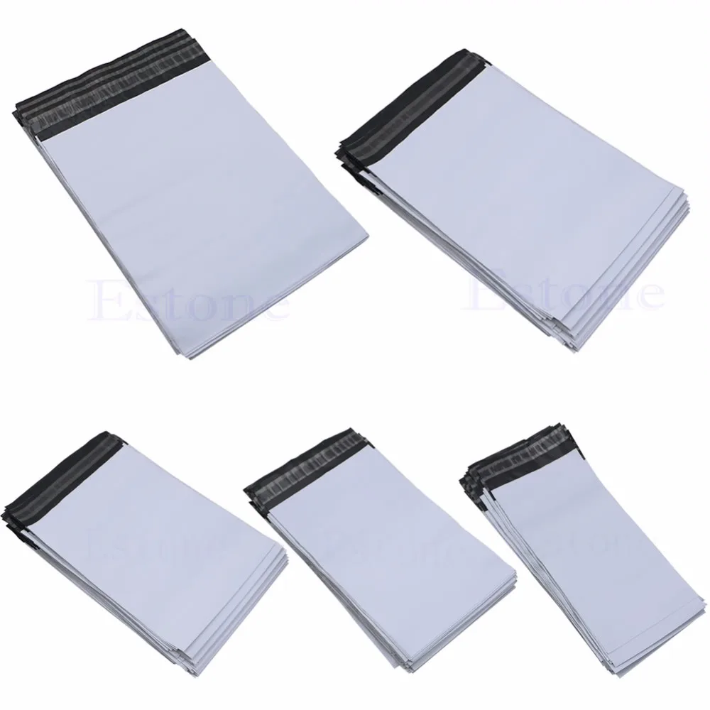 100Pcs Solid Envelope Express Bag Office Paper Envelope Poly Mailer Plastic Shipping Mailing Bags Envelope Polybag New