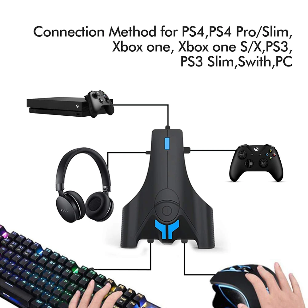  High Quality Mobile Game Keyboard Mouse Converter USB Wireless Bluetooth Connection Adapter For Swi
