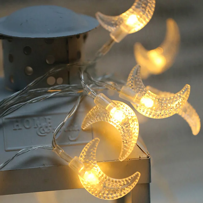 20LED, 2,3 м, USB, луна, Рождественская гирлянда, светильник для дома, вечеринки, дня рождения, фестиваля, декор, светильник, гирлянда, JA55