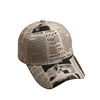 2021 New Lnstitute Style Baseball Cap Male Korean Retro Style Wild Caps Newspaper Design Simple Fashion Sun Hat 5