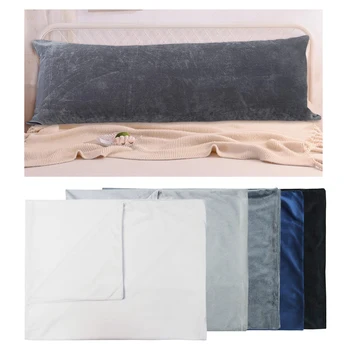 

Solid Color Super Soft Fleece Pillowcase Easy to Get Pillow in and Out
