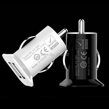 

Dual Usb Ports 3.1A Usb Car charger Auto Power Adapter Car chargers For iphone 7 8 x Samsung s8 S10 htc android phone gps pc