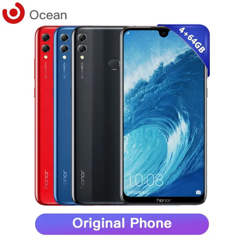 Оригинал Honor 8X MAX Смартфон Snapdragon 636 Android 8 1 4 Гб ОЗУ 64 ПЗУ экран 7 12 дюйма 4900 мА/ч