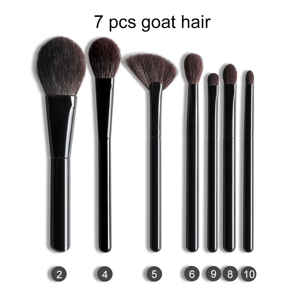 OVW DLH набор кистей для макияжа из козьего волоса, кисти для макияжа, тени пудра основа, косметические инструменты, подводка для глаз, кисть для бровей