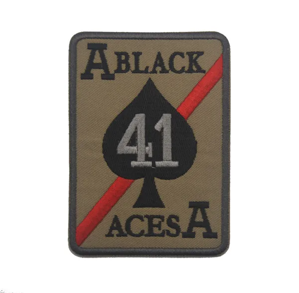 F VFA-41, черный, Aces FA18, Hornet Morale, нашивка, тактическая, Militar, армейский значок, разворачивается, оригинальная карта, F-14, TOMCAT Hornet Nimitz, CVW, темно-синий цвет - Цвет: F