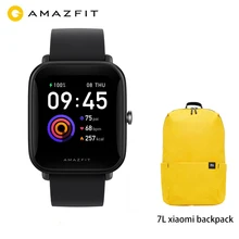الأصلي Amazfit بيب U اللياقة البدنية المسار Smartwatch 5ATM مقاوم للماء اللون عرض GLONASS النوم رصد ل أندرويد ل IOS