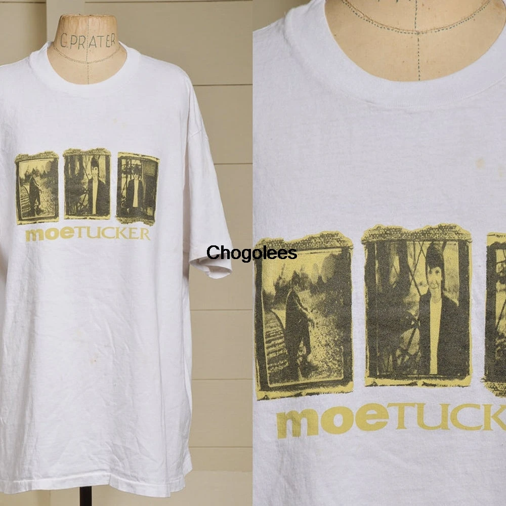 90s Moe Tucker Tour Shirt White Cotton Promo T |
