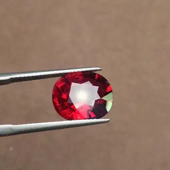 

Q229 Oval Rubillite 6.4ct Natural Red tourmaline Loose Gemstones Loose Stones for Necklace Making for Jewelry Making
