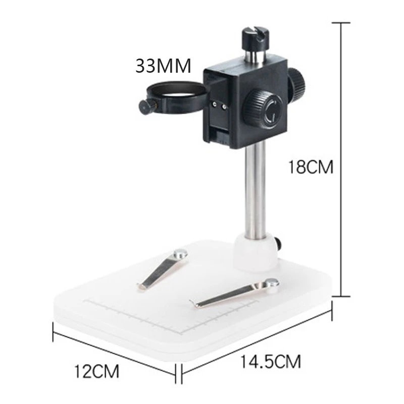 Mini Aluminum Alloy Stand USB Microscope Stand Holder Bracket Mini Foothold Table Frame for Microscope Repair Soldering
