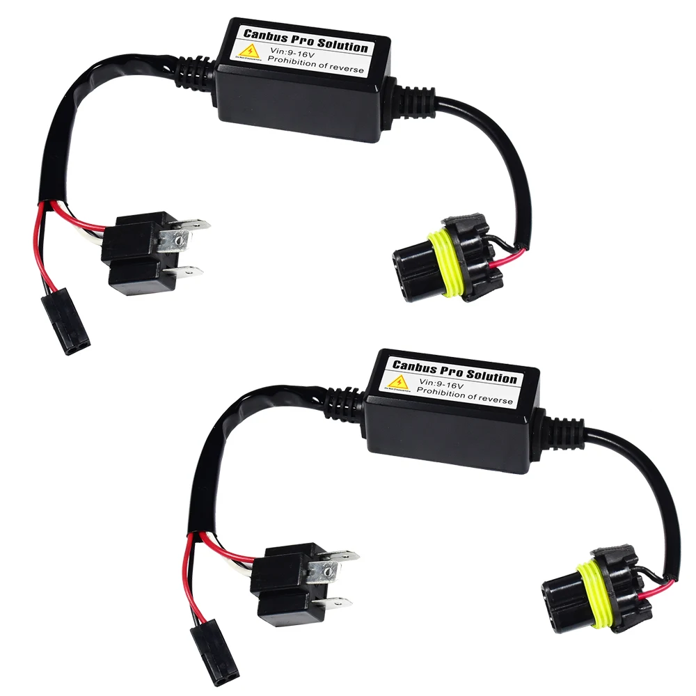 YUNPICAR 9006 HB4 To H4 9003 LED Anti Flicker Capacitors Error Code