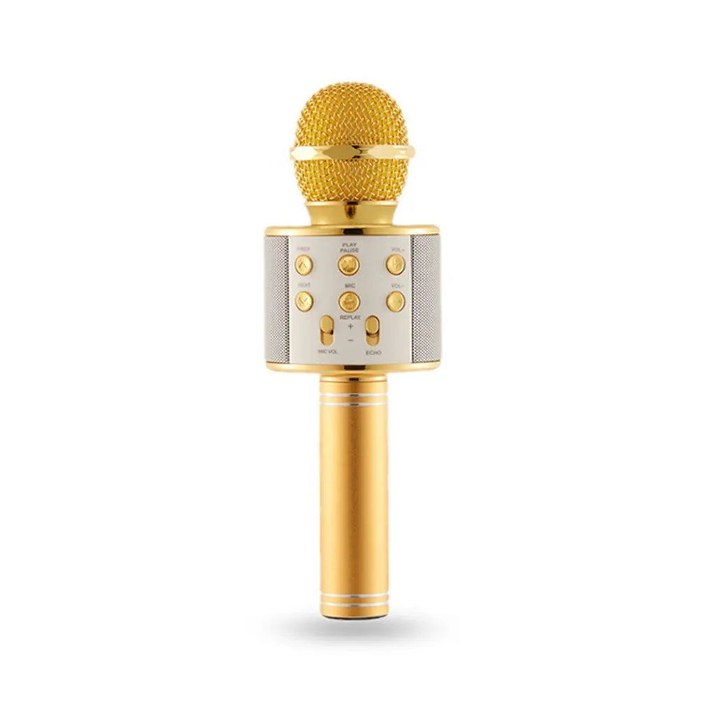 Bluetooth Wireless Karaoke Microphone Portable mini home KTV for Music Playing and Singing Speaker Player Selfie PHONE PC | Электроника