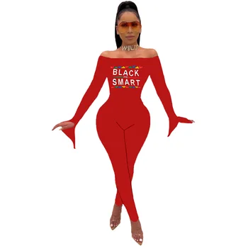 

Autumn Winter Women Jumpsuit Bodycon Playsuit Bodysuit Overalls Rompers Plus Size Letter Print Sexy Jumpsuits