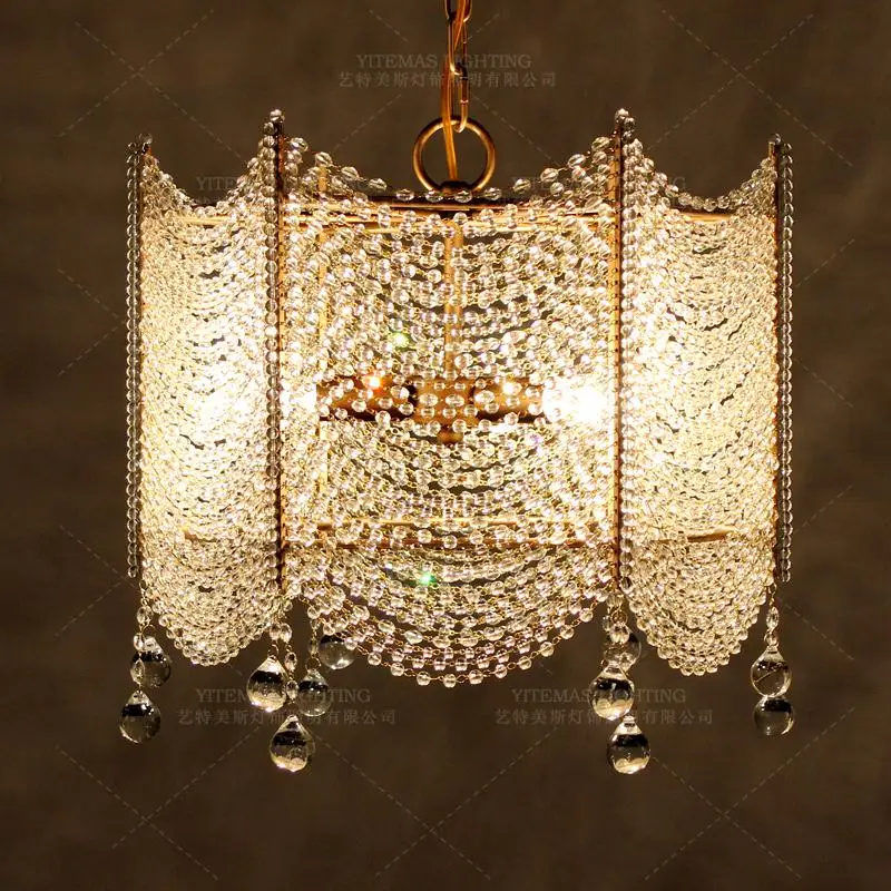 

Crystal Beaded French Silver Chandelier Hanging 6 Candelabra Lights Unique Living Room Beautiful Crystal Ball Chandelier Lamps
