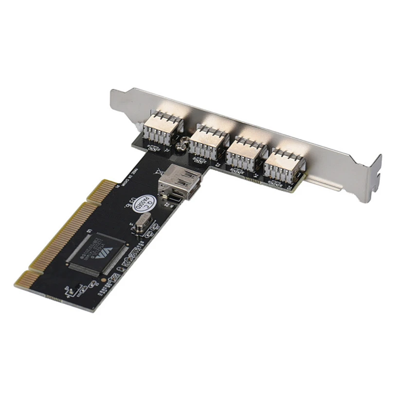 100 комплектов 480 Мбит/с 5 портов USB 2 0 PCI концентратор карта контроллера модуль
