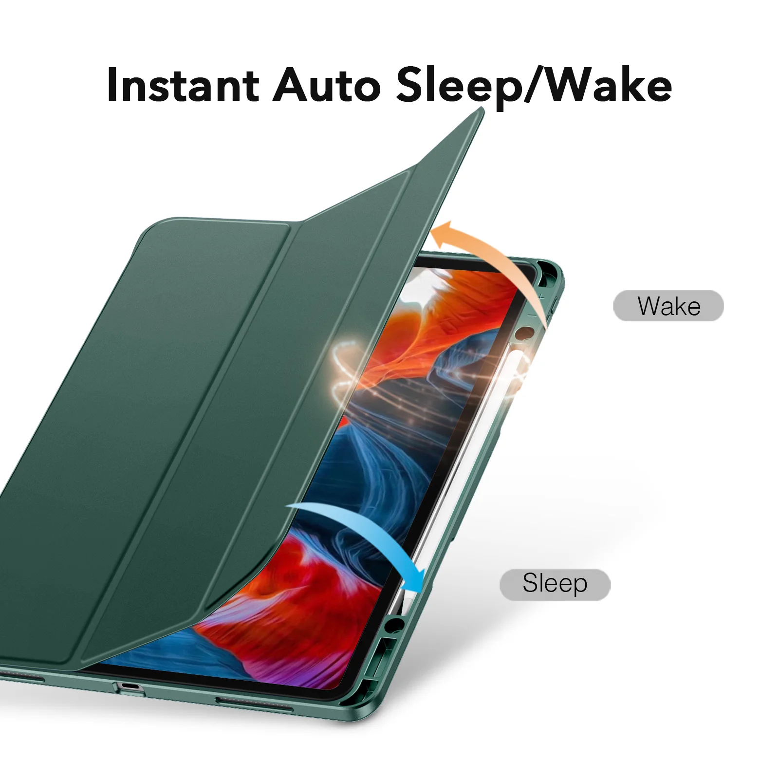 ESR for iPad Pro 11 Case 2021 Pencil Cases for iPad Air 5 4 iPad 9 8 7 Pro 12.9 Smart Cover for iPad Pro 2021 Pencil Case 2022