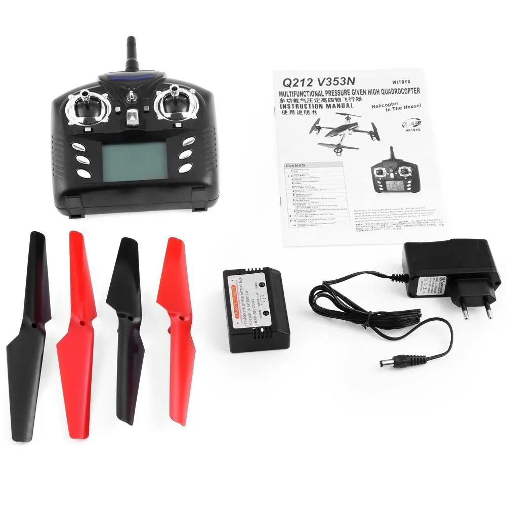 WLtoys Q212 RC вертолет 2,4G 4CH 6-осей гироскопа RTF Дрон Безголовый режим 3D прокатки Функция Квадрокоптер с дистанционным управлением автоматический возврат дроны игрушка