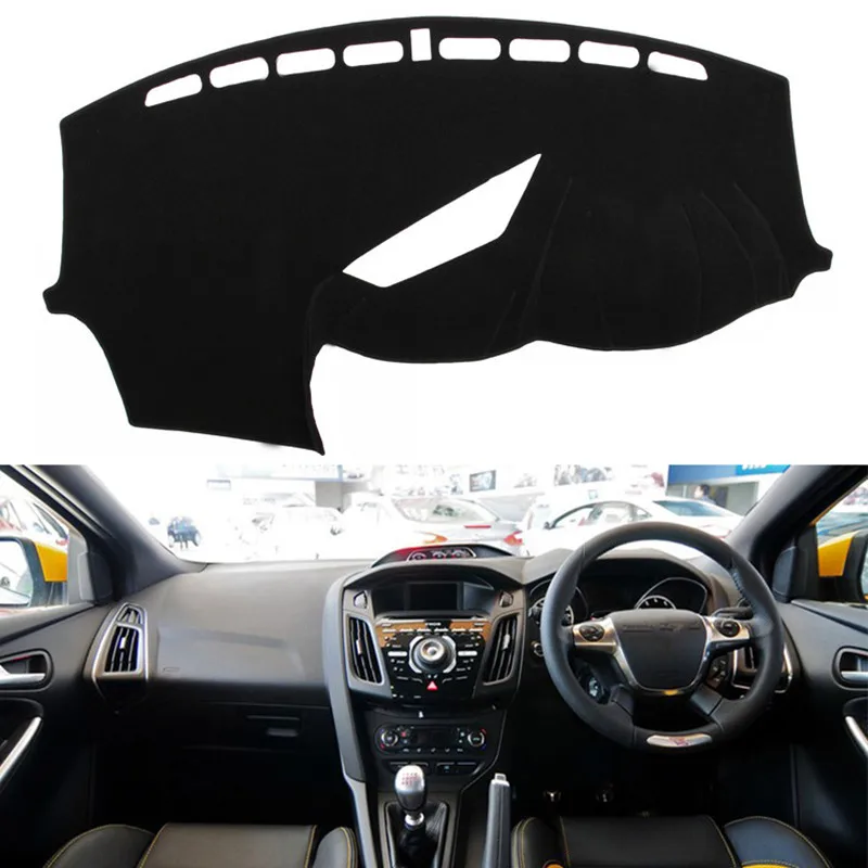 Для Ford Focus ST RS 2012 2013 2014 2015 2018 приборной панели крышки коврик тире козырек от солнца