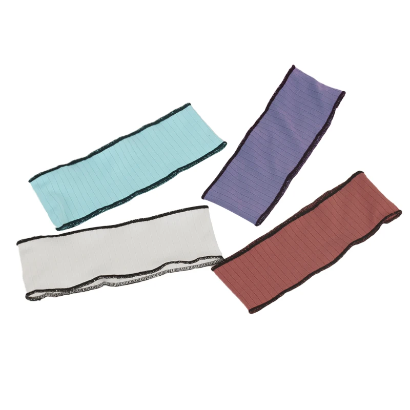 

Women Ribbing Soft Elastic Cotton Headbands Fashion Knitted Baggy Casual Candy Color Spring Autumn Turban Hair band Accessories