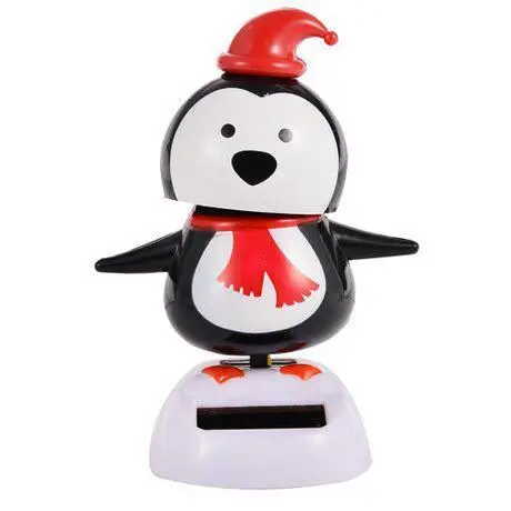 Автомобиль на солнечных батареях автоматически качается Рождественский Снеговик игрушка авто Креативные украшения подарок домашний Декор Рождественская декоративная кукла - Color Name: H