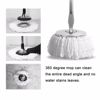 

2017 Home Use Super Soft Microfiber Home Cleaning Floor Mop Heads 360 Degree Rotation Cleaning Replacement Round Floor Mops