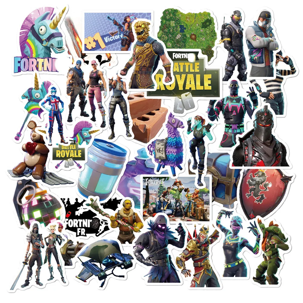

46pcs/lots For Fortress Night Stickers For PS4 PUBG Console Controller Game Stickers for iPad Phone Laptop Moto Car