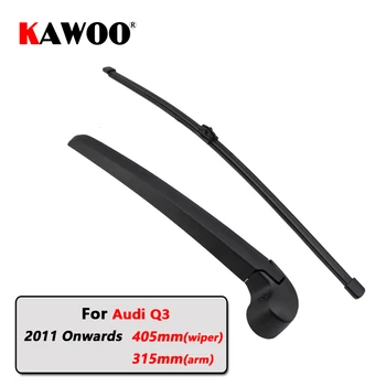 

KAWOO Car Rear Wiper Blades Back Window Wipers Arm For AUDI Q3 Hatchback (2011 Onwards) 405mm Auto Windscreen Blade Accessories
